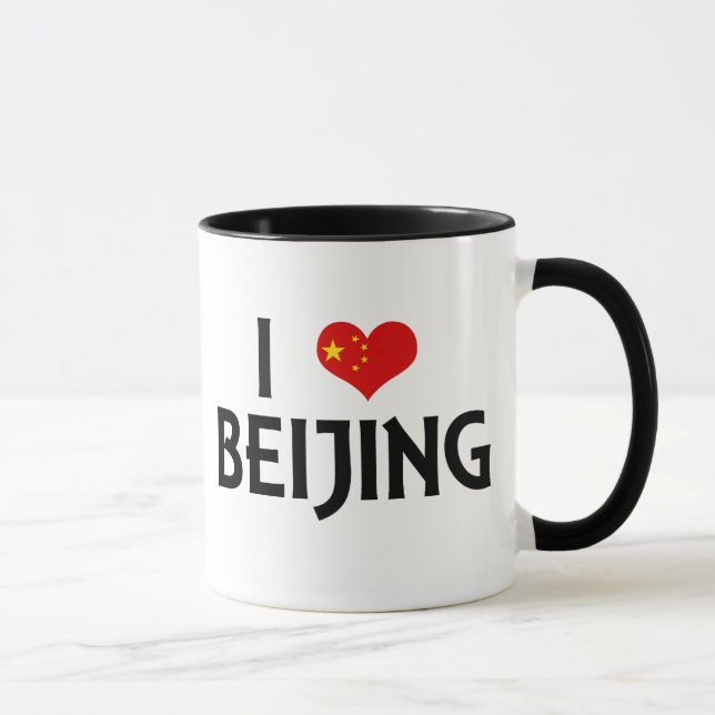 Caneca Eu amo Beijing (Direita)