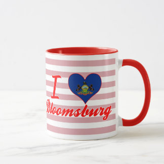 Caneca Eu amo Bloomsburg, Pensilvânia