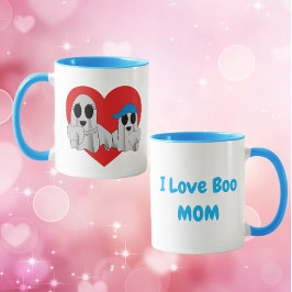 Caneca Eu amo BOO Mãe-Azul