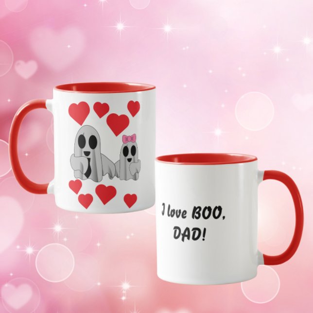 Caneca Eu amo BOO Papai (da Filha) (Criador carregado)