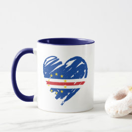 Caneca Eu Amo Cabo Verde - Sinalizador Cabo Verdean