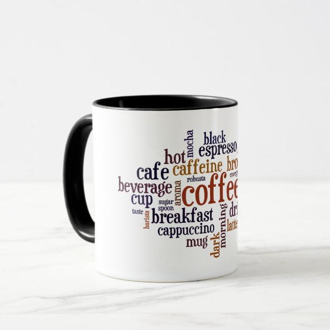 Caneca Eu Amo Café (Frente Esquerda)