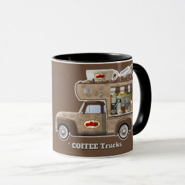 Caneca Eu Amo Caminhões (caminhões de CAFE)