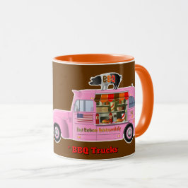 Caneca Eu Amo Caminhões (Caminhões de churrasco)