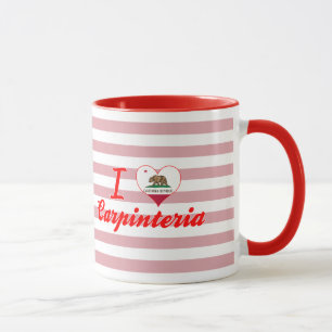 Caneca Eu amo Carpinteria, Califórnia
