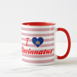 Caneca Eu amo Cincinnatus, New York