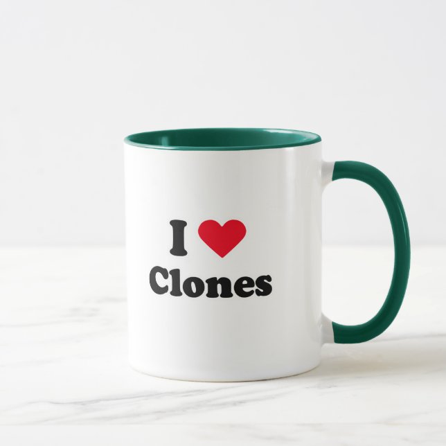 Caneca Eu amo clone (Direita)