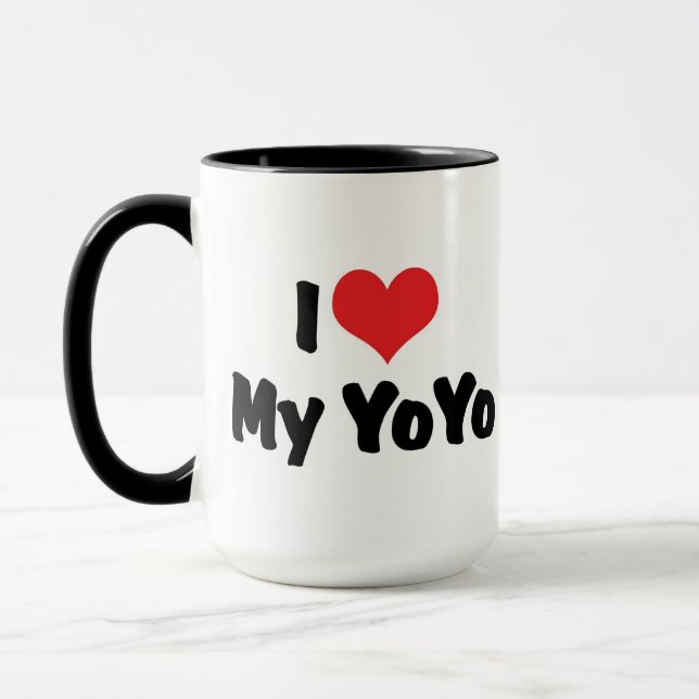 Caneca Eu Amo Coração Meu YoYo (Esquerda)