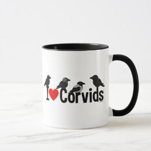 Caneca Eu amo Corvids