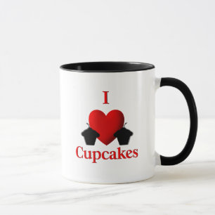 Caneca Eu Amo Cupcakes