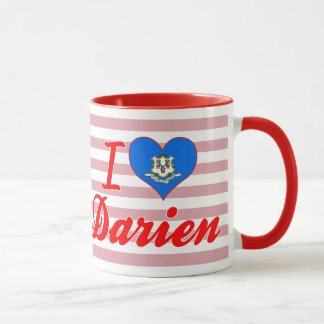 Caneca Eu amo Darien, Connecticut