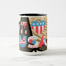 Caneca EU AMO Design EUA