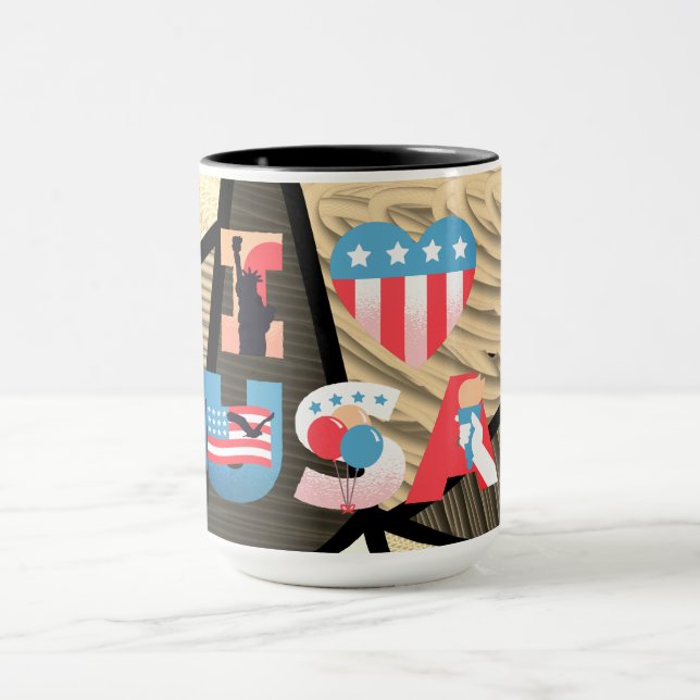 Caneca EU AMO Design EUA (Centro)