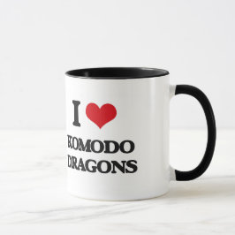 Caneca Eu amo dragões de Komodo