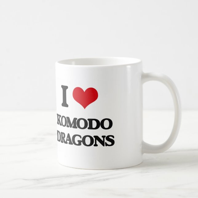 Caneca Eu amo dragões de Komodo (Direita)