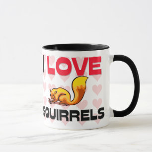 Caneca Eu amo esquilos