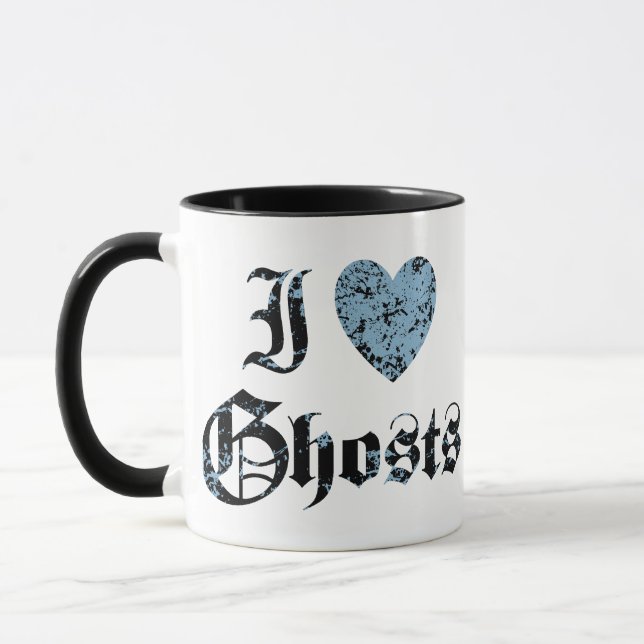 Caneca Eu Amo Fantasmas (Esquerda)