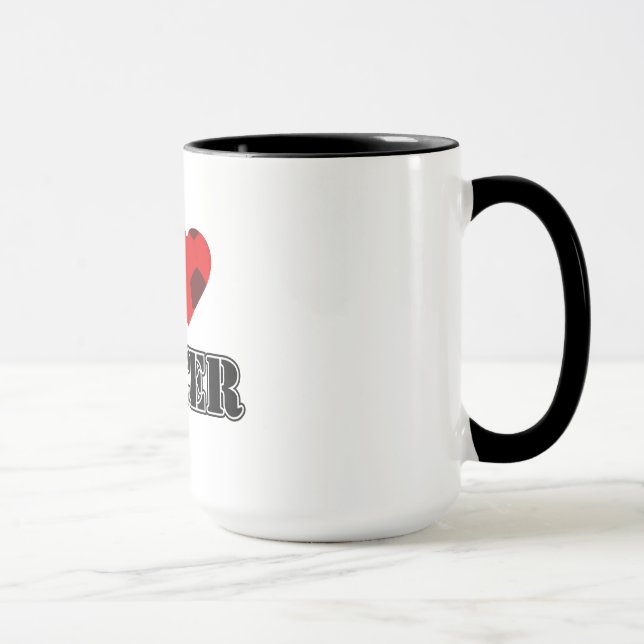 Caneca Eu Amo Futebol - Mugs (Direita)