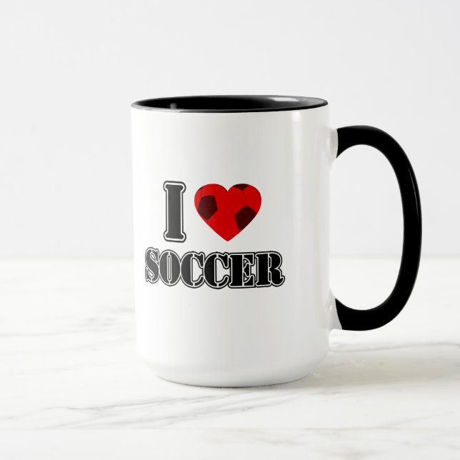 Caneca Eu Amo Futebol - Mugs (Direita)