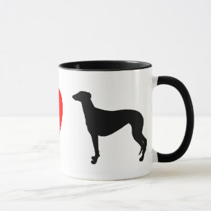 Caneca Eu amo galgos
