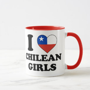 Caneca Eu amo garotas chilenas