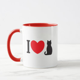 Caneca Eu Amo Gatos