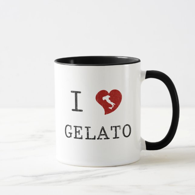 Caneca Eu amo Gelato (Direita)