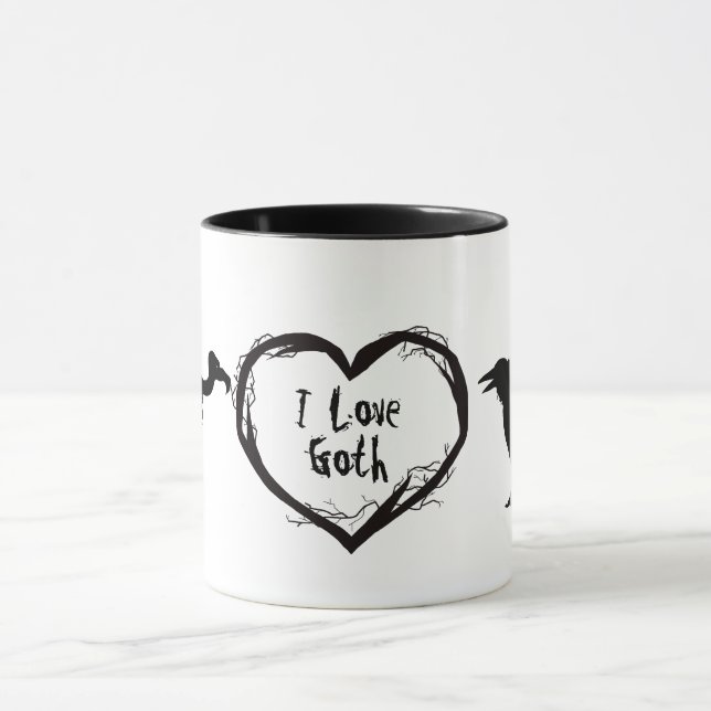 Caneca Eu Amo Goth (Centro)