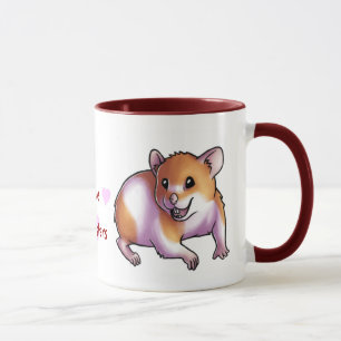 Caneca Eu amo hamster