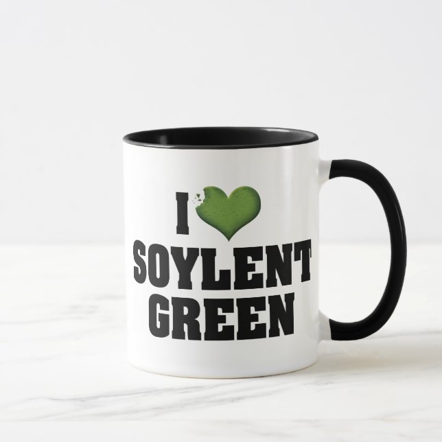 Caneca Eu Amo Heart Soylent Verde (Direita)