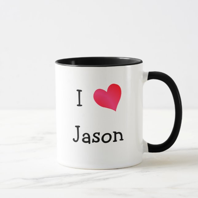 Caneca Eu Amo Jason (Direita)