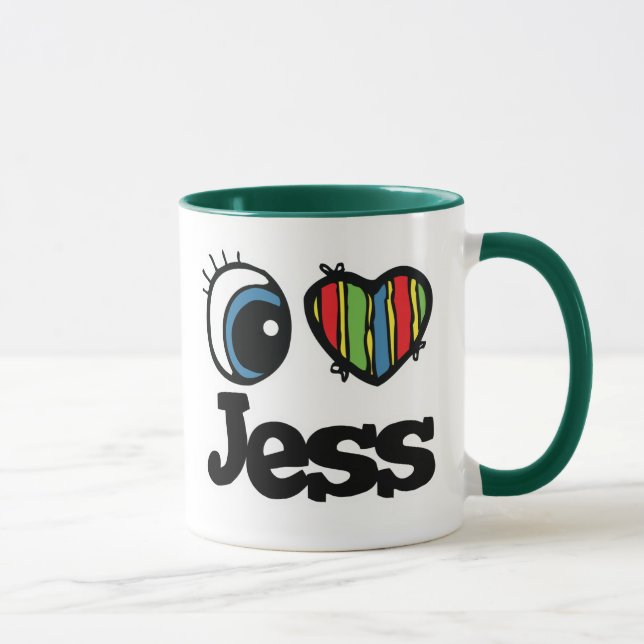 Caneca Eu amo Jess (Direita)