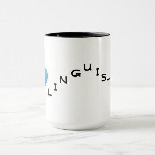 Caneca Eu Amo Linguística
