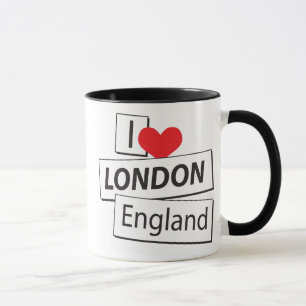 Caneca Eu amo Londres Inglaterra
