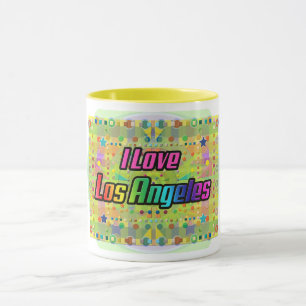 Caneca Eu Amo Los Angeles Sorrir Mug Brilhante