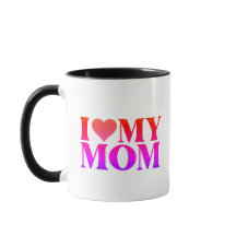 Caneca Eu Amo Mamãe – Presente Doce para Mãe