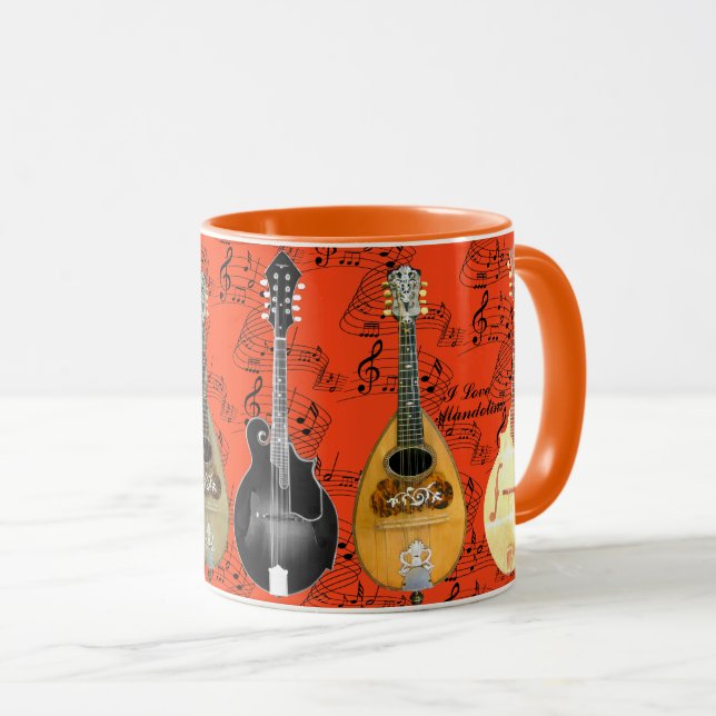 CANECA EU AMO MANDOLINOS (Frente Esquerda)