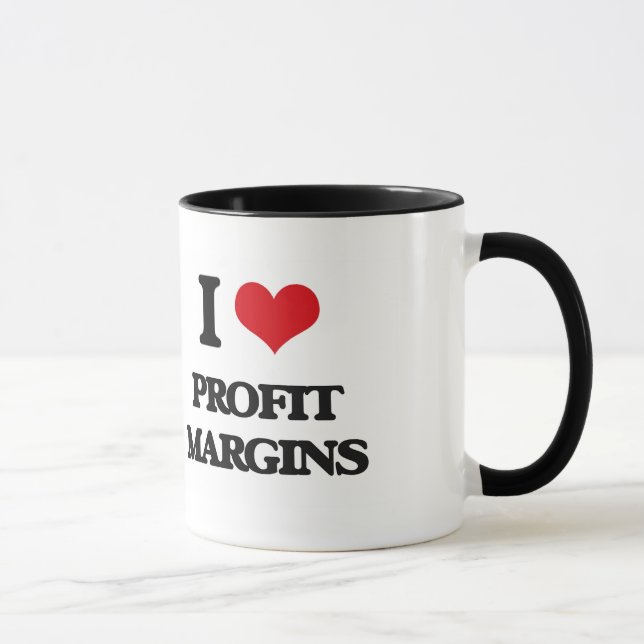 Caneca Eu amo margens de benefício (Direita)