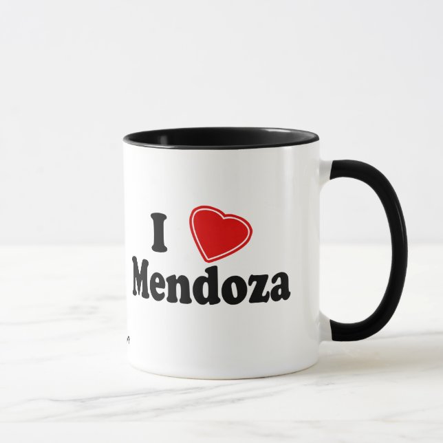 Caneca Eu amo Mendoza (Direita)