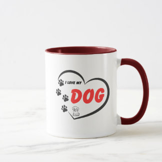 Caneca Eu Amo Meu Cachorro