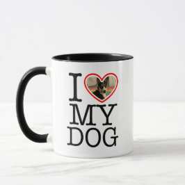 Caneca Eu Amo Meu Cachorro Personalizado