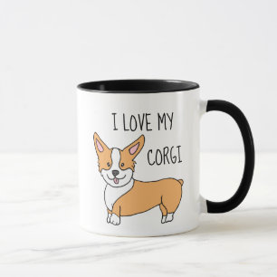 Caneca Eu Amo Meu Corgi
