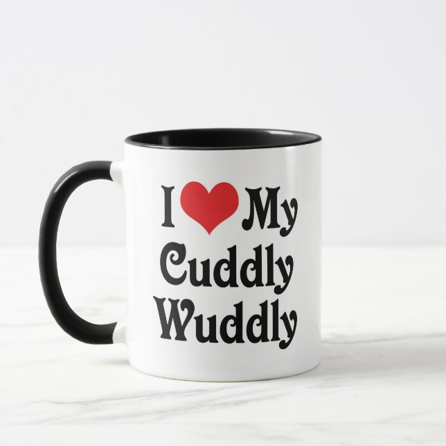Caneca Eu Amo Meu Cuddly-Wuddly (Esquerda)