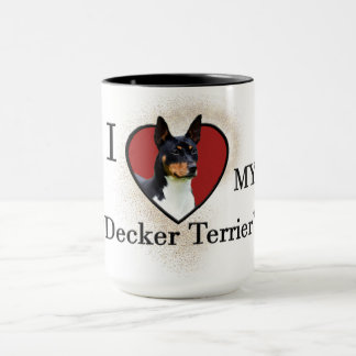 Caneca Eu Amo Meu Decker Terrier