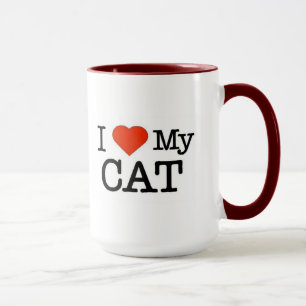 Caneca Eu Amo Meu Gato
