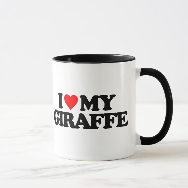 CANECA EU AMO MEU GIRAFA (Direita)