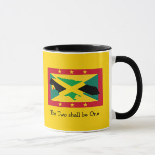 Caneca Eu Amo Meu... Jamaica Grenada BANDEIRA DUPLA