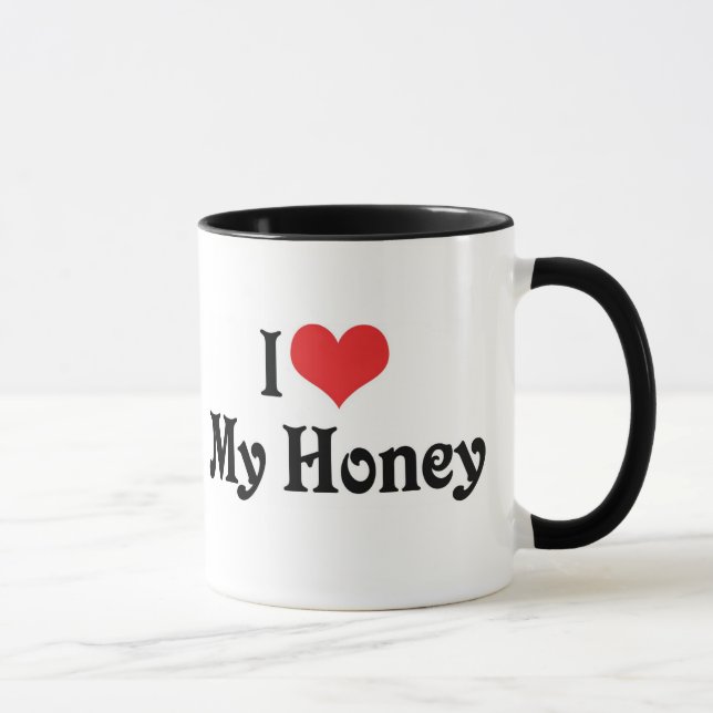 Caneca Eu Amo Meu Mel (Direita)