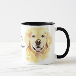 Caneca Eu Amo meu Ouro Retriever, Cachorro, Pet