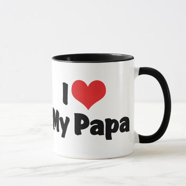 Caneca Eu Amo Meu Papai (Direita)